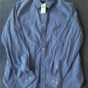 Lucky Brand Blue Checkered Shirt Size Large - Brand new w/tags